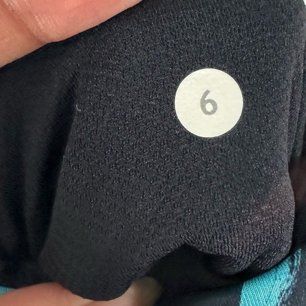 Lululemon Inspire Tight II Full-On Luxtreme Mesh Back Spin Stroke Peacock Size 6 - Picture 2 of 6